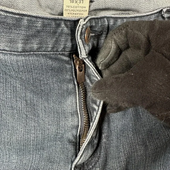 Duluth Trading Jeans Womens 18x31 Curvesetter Waistband Utility Work Double Knee - Picture 9 of 11